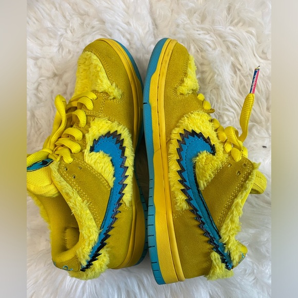 Nike SB Dunk Low x Grateful Dead Bears Opti Yellow / size 6 - Picture 11 of 12